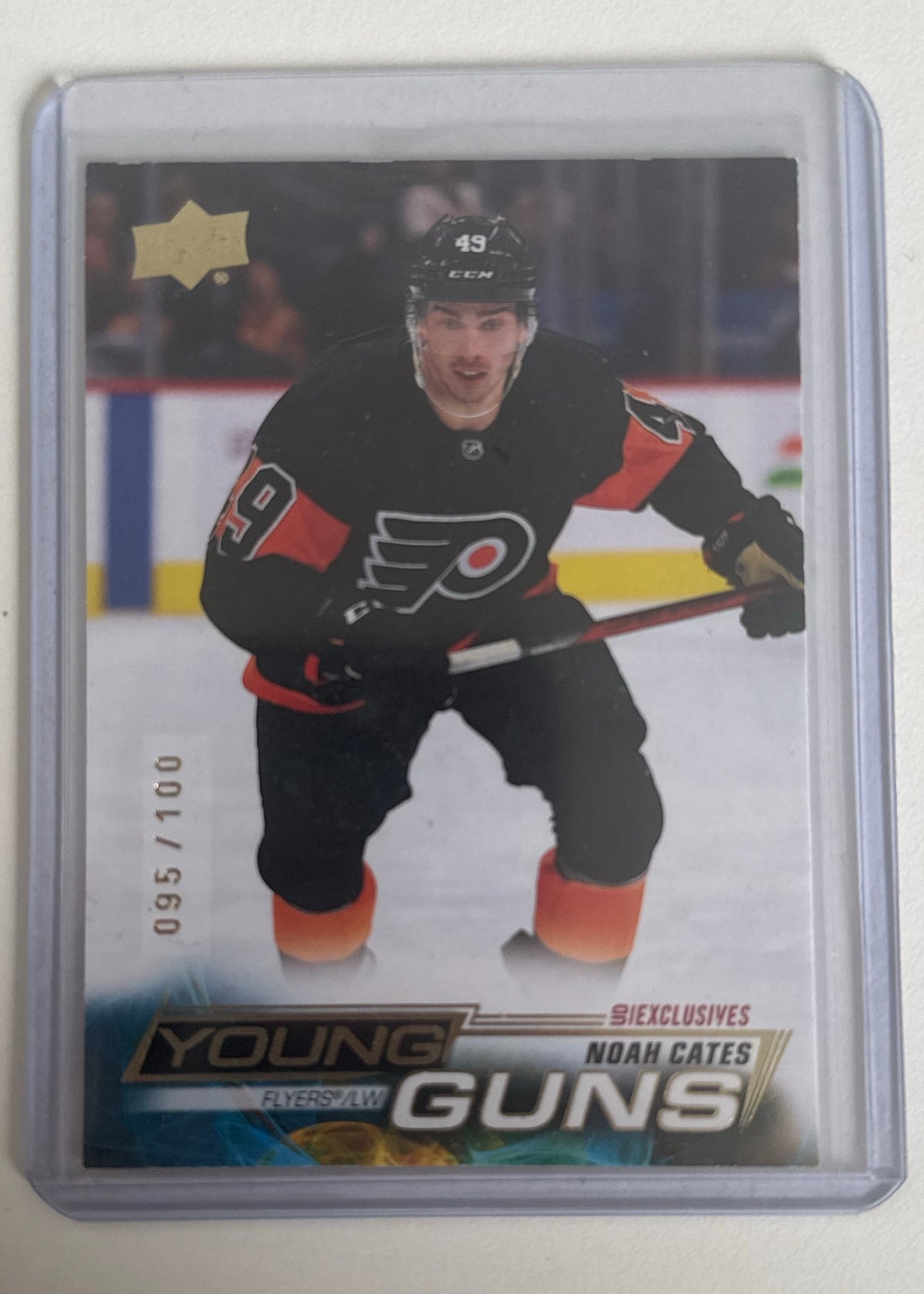 2022-23 Upper Deck Series 1 Noah Cates Young Guns Rookie UD Exclusives /100 #249