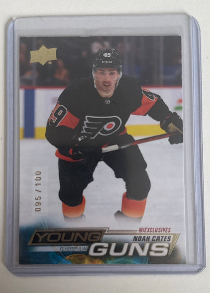 2022-23 Upper Deck Series 1 Noah Cates Young Guns Rookie UD Exclusives /100 #249